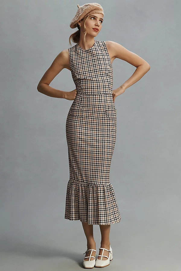 Hope for Flowers by Tracy Reese Sleeveless Printed Flounce Midi Dress | Anthropologie (US)