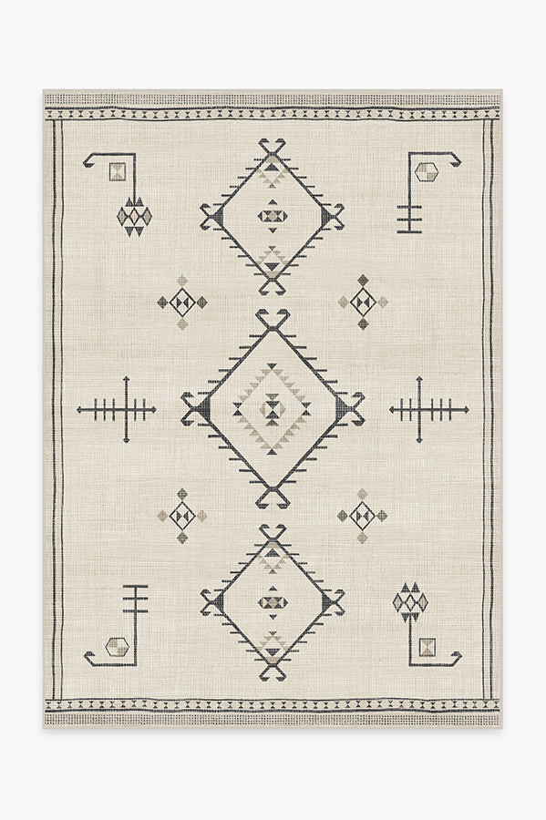 Damali Black & White Rug | Ruggable