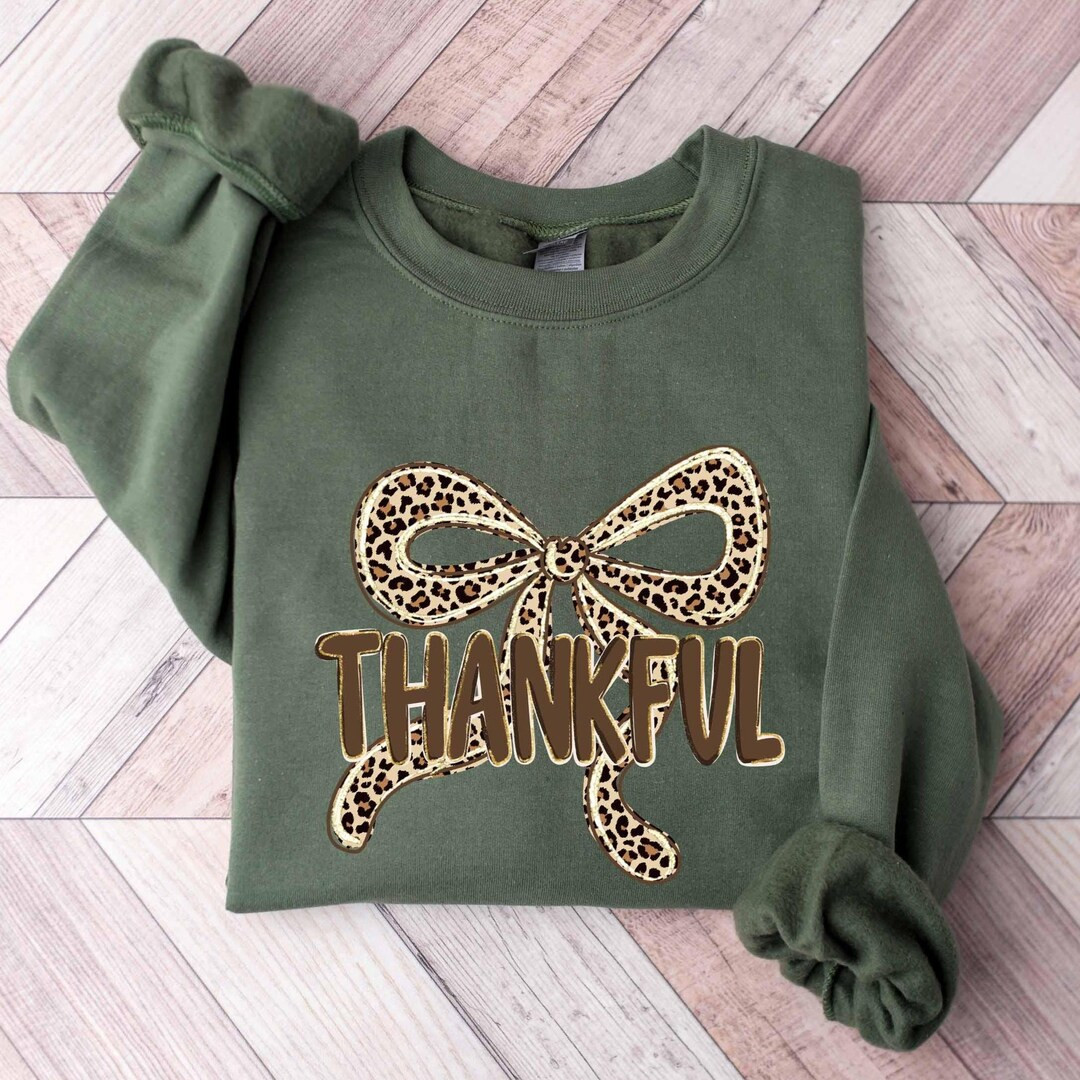 Coquette Thankful Bow Sweatshirt, Coquette Turkey Sweatshirt, Thanksgiving Turkey Sweatshirt, Tha... | Etsy (US)