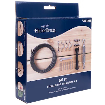 Harbor Breeze 66' String Light Installation Kit | Lowe's