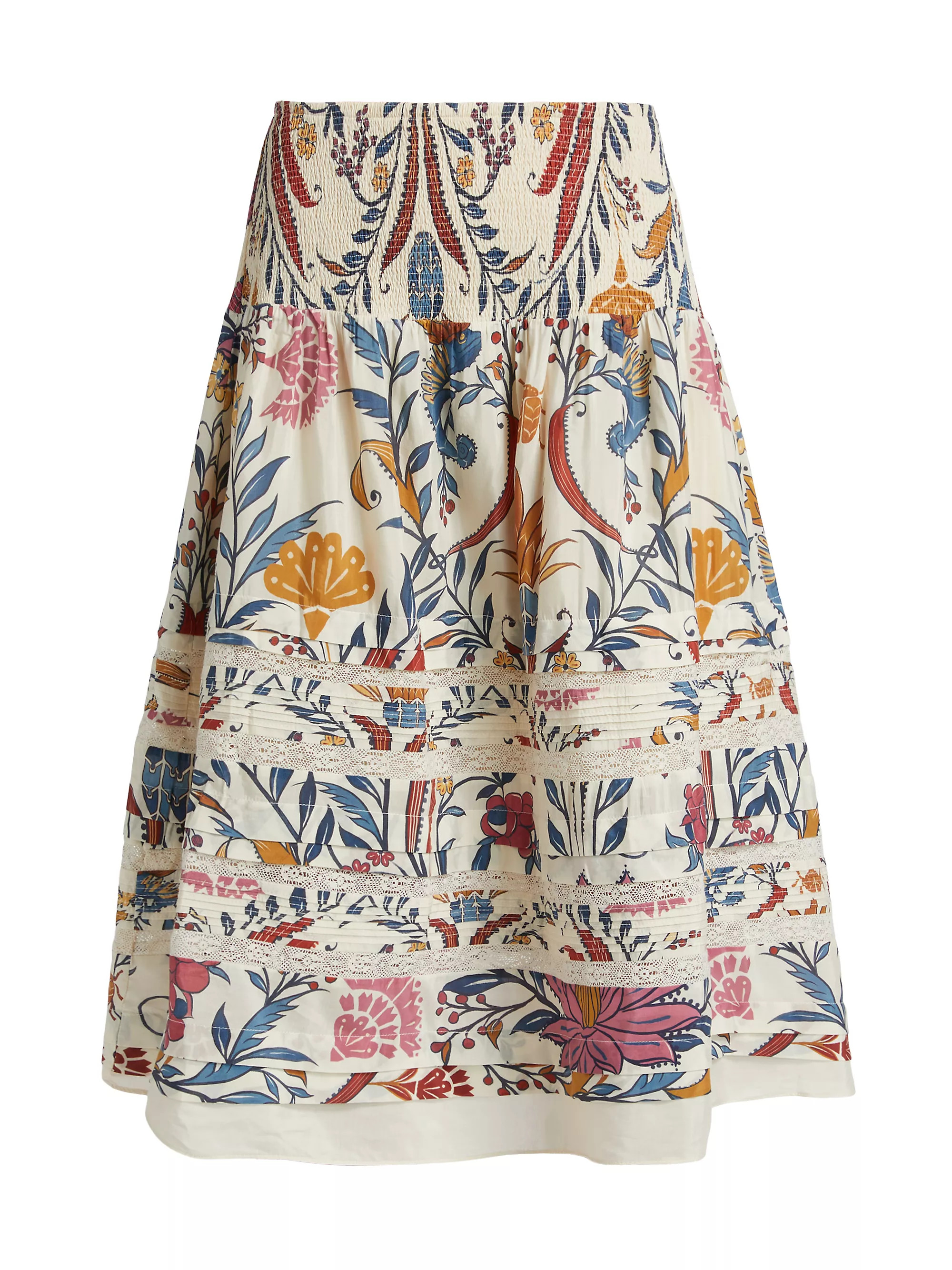 Romantic Printed Midi-Skirt | Saks Fifth Avenue