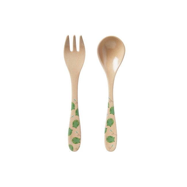 Eco Rice Husk Spoon & Fork Set | Nuby (US)