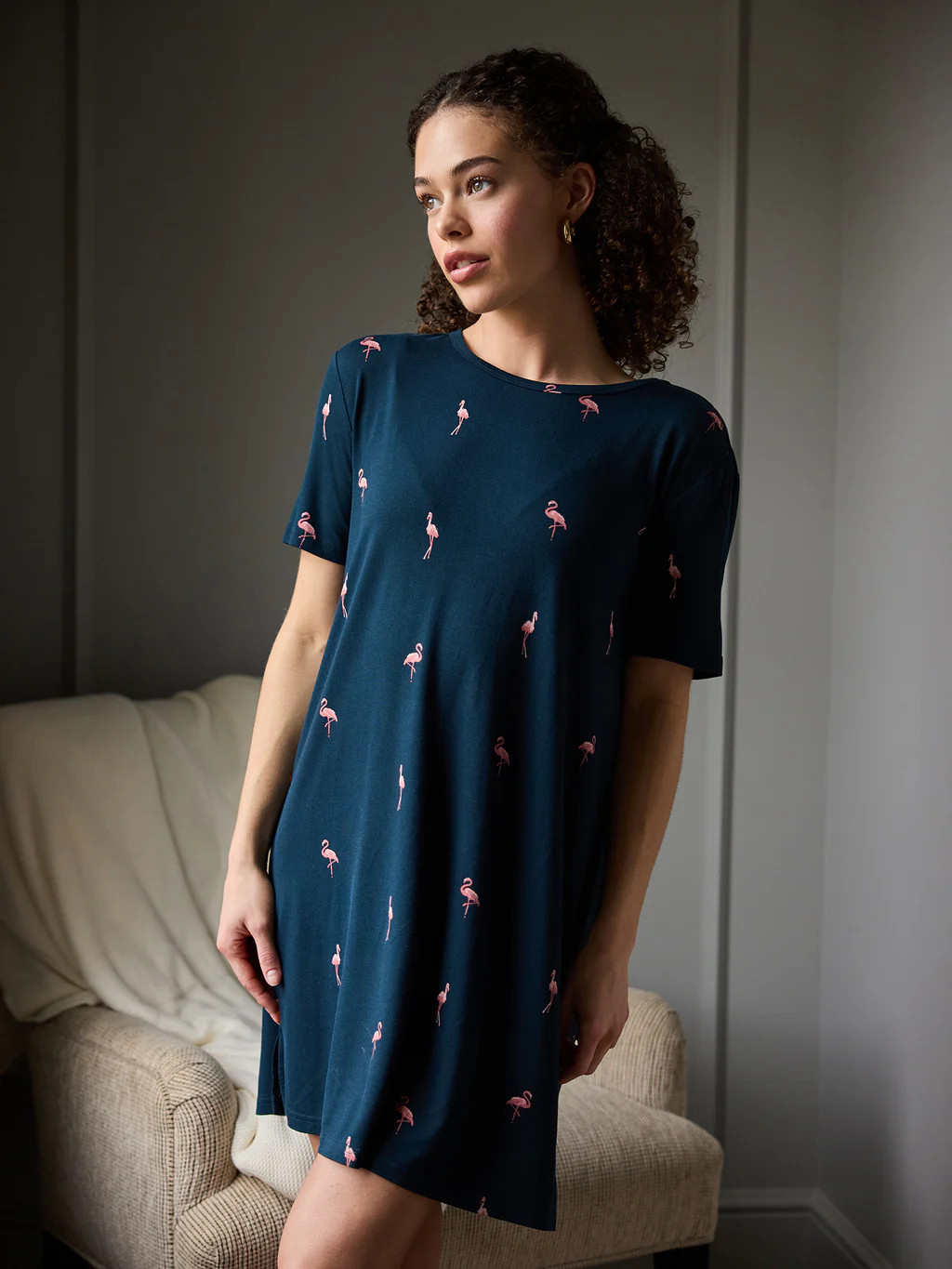 Women's Bamboo Stretch Knit Sleep Dress | Cozy Earth