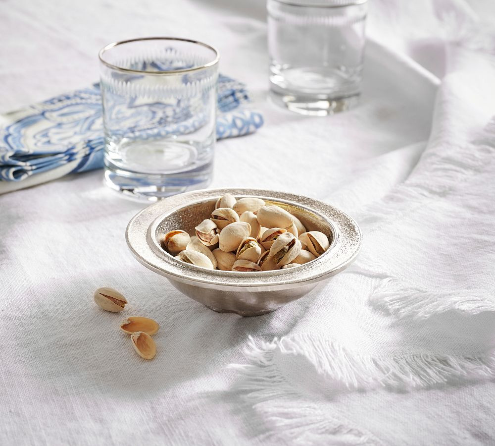 Rustic Metal Handcrafted Snack Bowl | Pottery Barn (US)