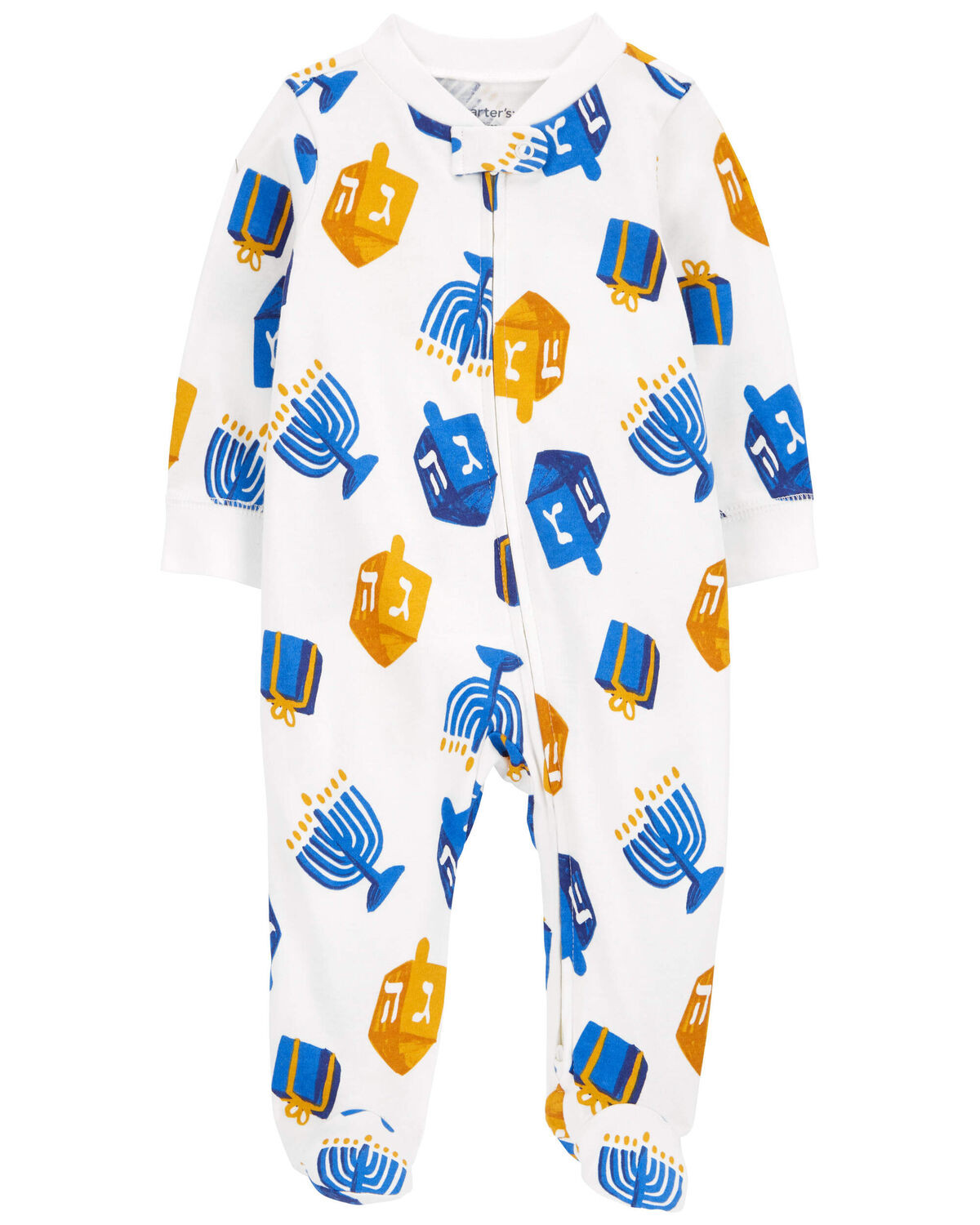 Baby Hanukkah 2-Way Zip Cotton Sleep & Play Pajamas | Carter's Inc