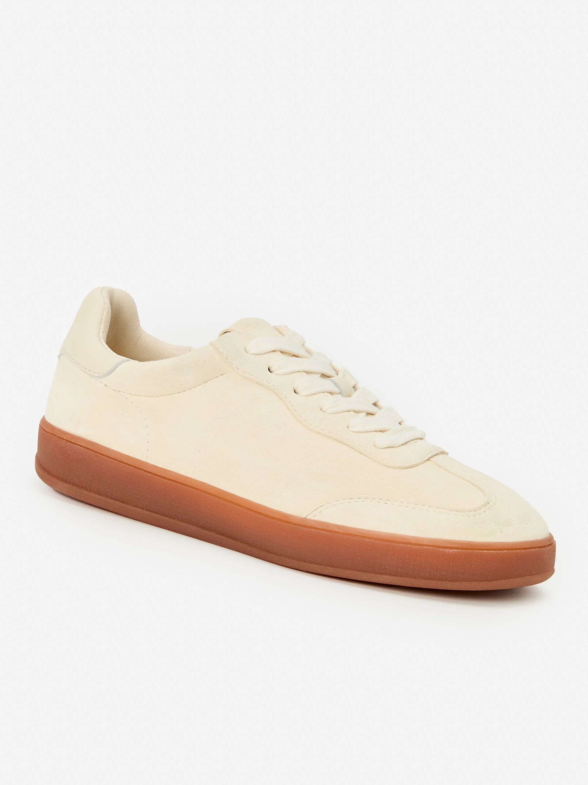 Off White Solid Zibby Suede Sneakers | Women's Shoes  | J.McLaughlin | J.McLaughlin