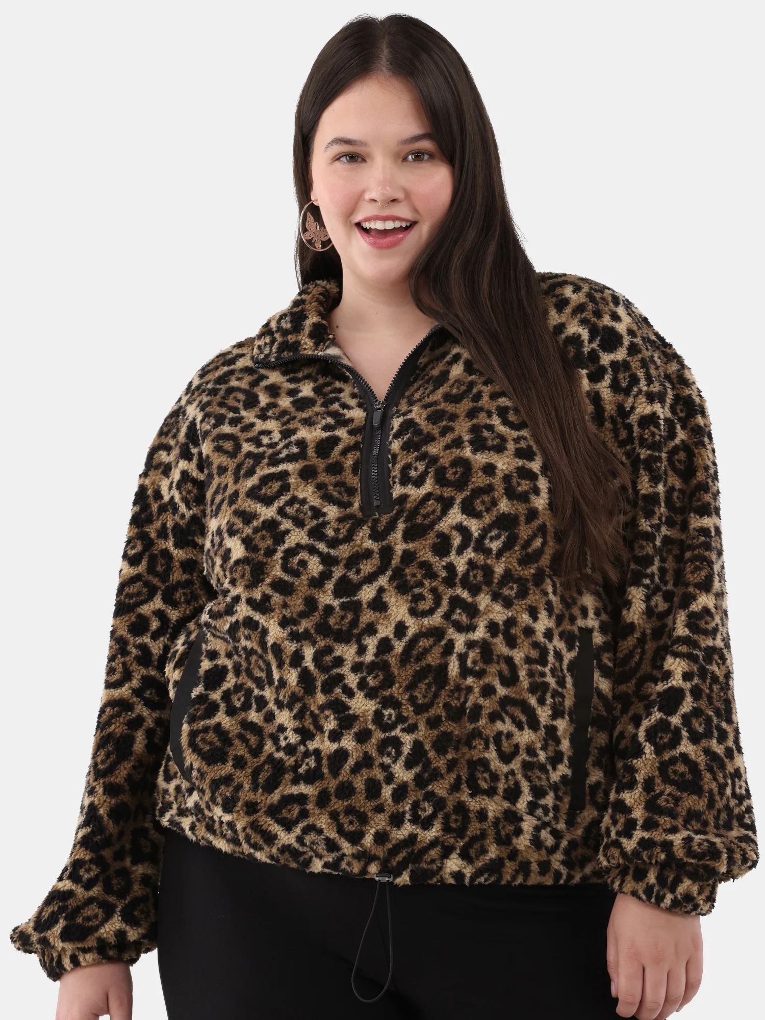 No Boundaries Plush Pullover, Women's Plus | Walmart (US)