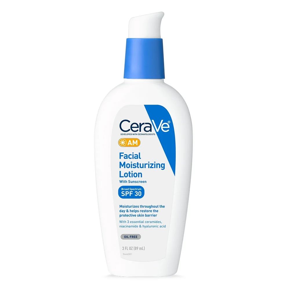 CeraVe AM Face Moisturizer with Broad Spectrum Protection, SPF 30,3 oz | Walmart (US)
