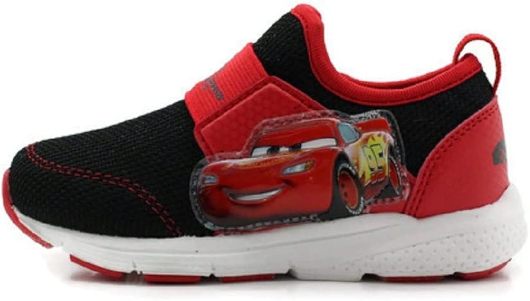 Disney Pixar Cars Lightning McQueen Boy's Lighted Athletic Sneaker, Black/Red (Toddler/Little Kid... | Amazon (US)