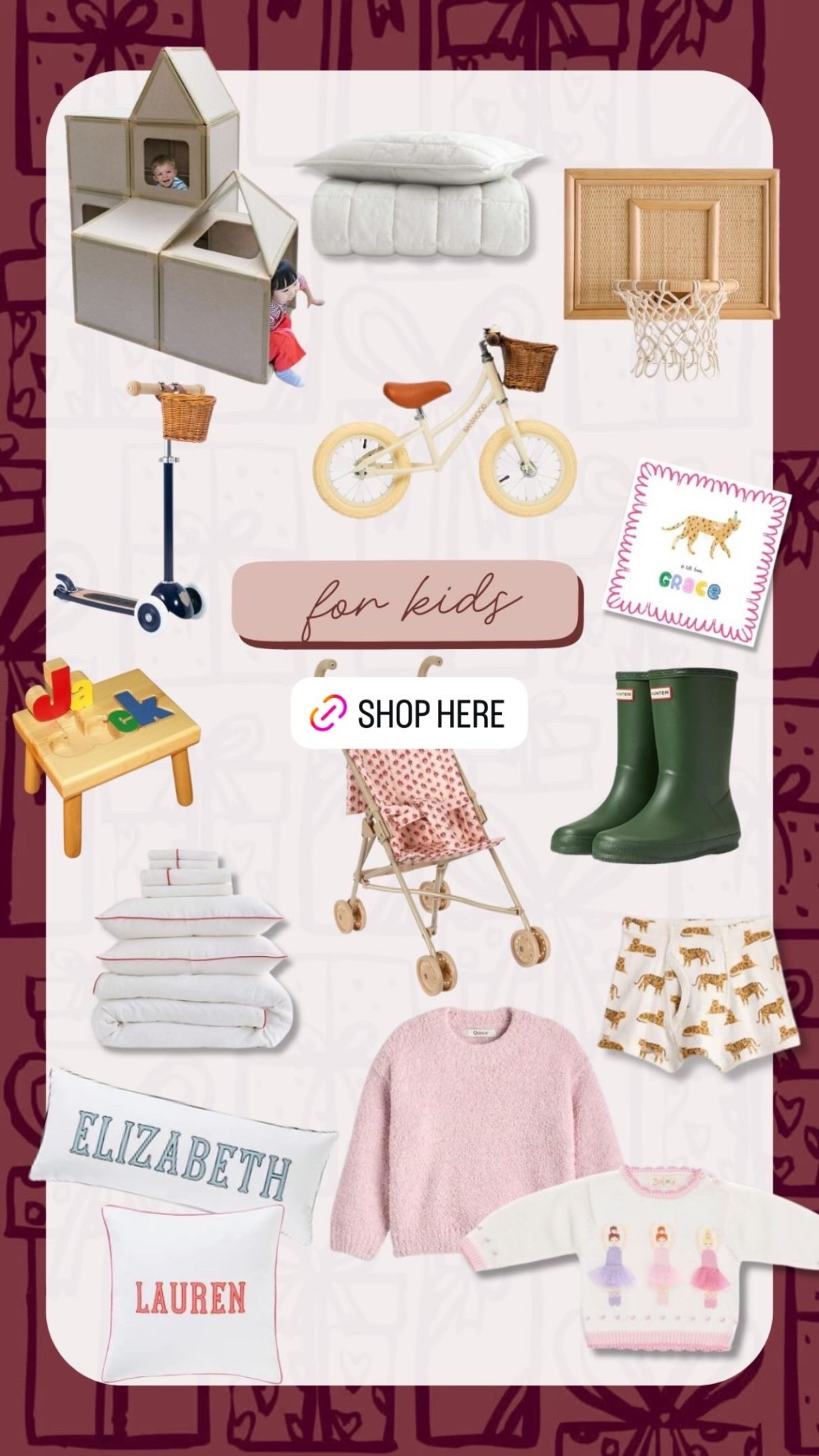 Gifts for littles #giftguode 
@banwoodbikes 
@damhorsttoys 
@potterybarn 
@onequince 
@shopbeacolette 
@getspilledmilk 

@etsy 
@jojomommydallas#LTKCyberWeek 

#LTKHoliday #LTKGiftGuide