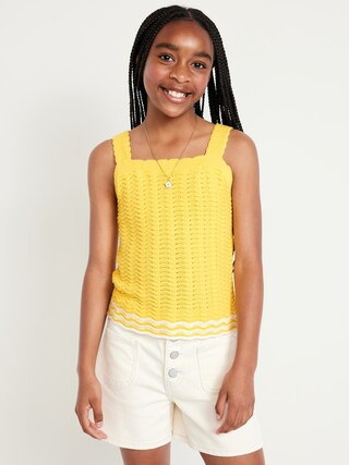 Sleeveless Sweater-Knit Tank Top for Girls | Old Navy (US)