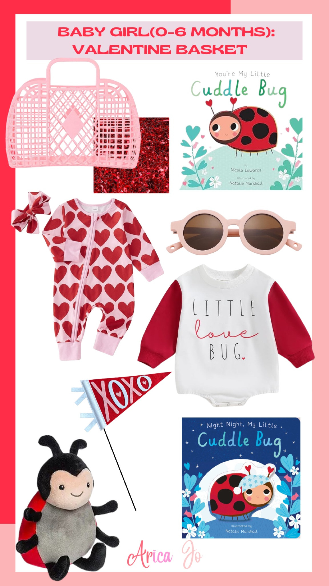 What our girl's first Valentine basket will entail! 🐞 Having a baby makes holidays so much sweeter ❤️

Valentine Basket Links. Baby Girl Valentine Gift Links. Baby Valentine Gift Links. Valentine Sleeper Links. Valentine Baby Girl Outfit Links. Plush Lady Bug Links. Amazon Links. 

 

#LTKBaby #LTKSeasonal #LTKGiftGuide