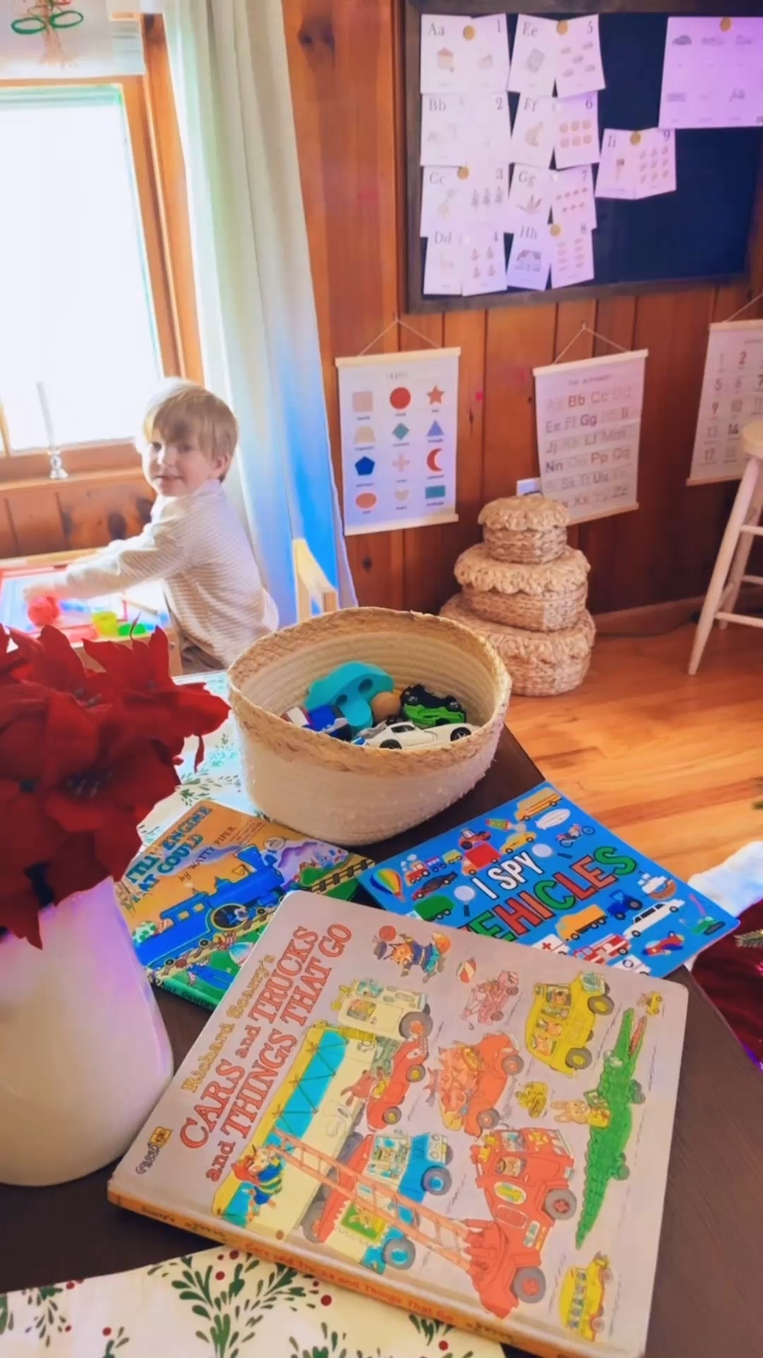 been the sweetest little start to the new “homeschool preschool” week around here 🫶🏽 with letter “I,” number 9, and a transportation unit 🚙🏎️🚘🚖✈️🚁

extra cozy with all the Christmas decor 🎄🎅🏻🦌 up now, too!! 🤭🥰✨🎁🕯️