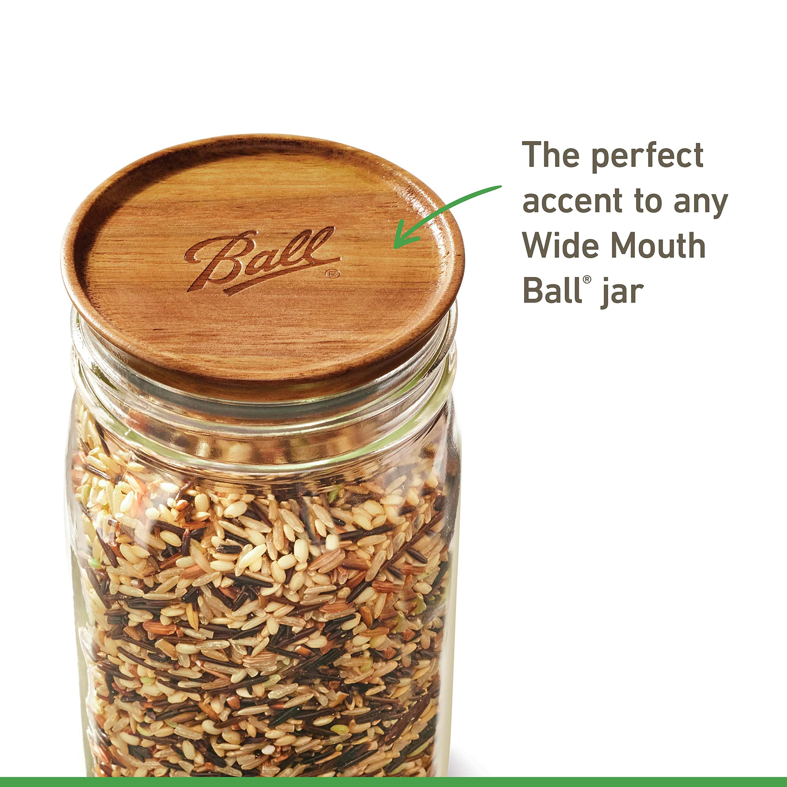 Ball® Jar Lids, 5 Pack Ball Jar Wooden Storage Lids | Amazon (US)