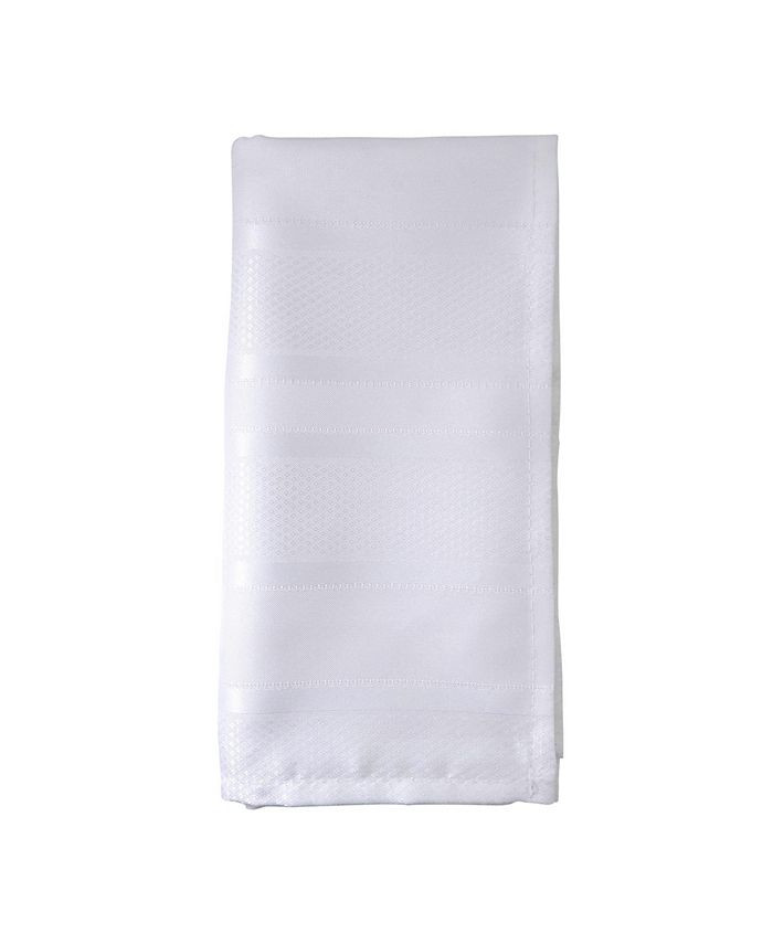 Saro Lifestyle Stripe Jacquard Napkin Set of 12 & Reviews - Table Linens - Dining - Macy's | Macys (US)