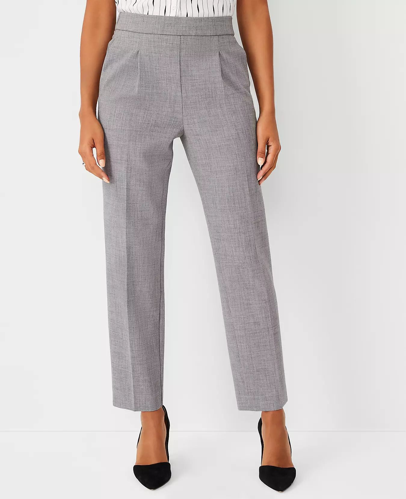 The High Waist Easy Ankle Pant | Ann Taylor (US)