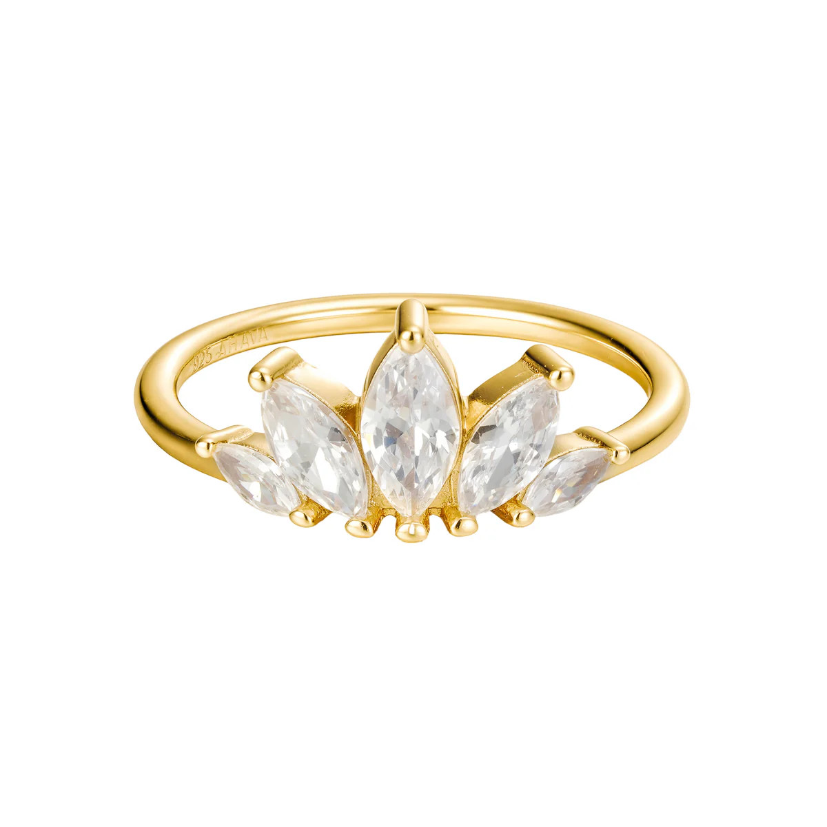 Tiara 5 Stone Ring | Ahava Jewels