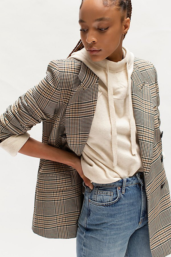 Ashby Blazer by Free People, Brown Combo, S | Free People (Global - UK&FR Excluded)