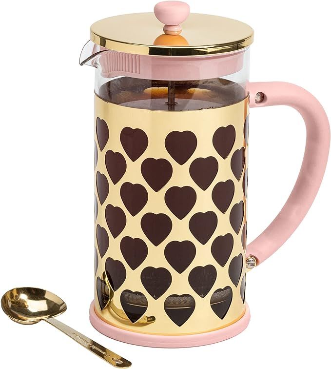 Amazon.com: Paris Hilton French Press Coffee Maker With Heart Shaped Measuring Scoop, 2-Piece Set... | Amazon (US)