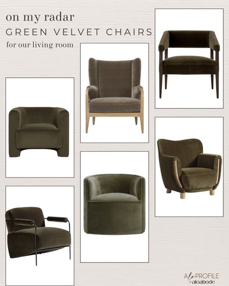 Green velvet chairs add such a subtle pop to any space

#LTKHome