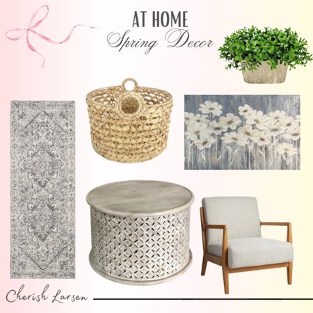 Spring decor finds from AtHome! Love these accent furniture pieces, runner rug, table, chair, and more! 

#LTKSeasonal #LTKhome #LTKfindsunder100