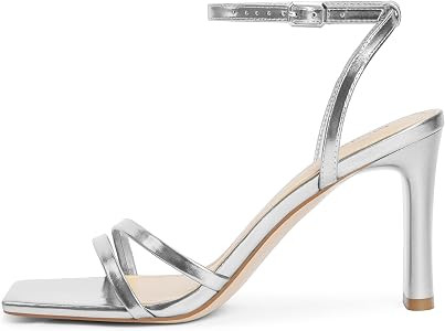 Modatope Womens Sandals Square Open Toe Chunky High Heels Strappy Ankle Strap Sandals Comfort Dre... | Amazon (US)