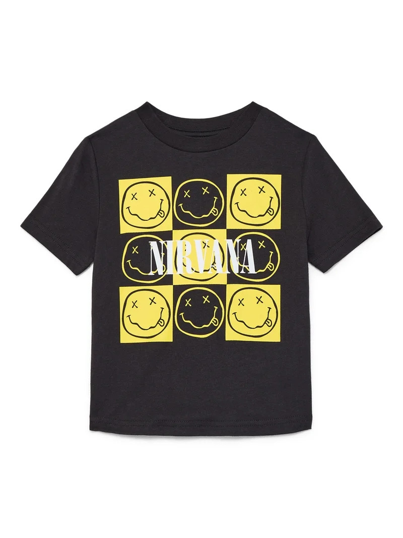 Nirvana Toddler Graphic Tee with Short Sleeves, Sizes 12M-5T | Walmart (US)