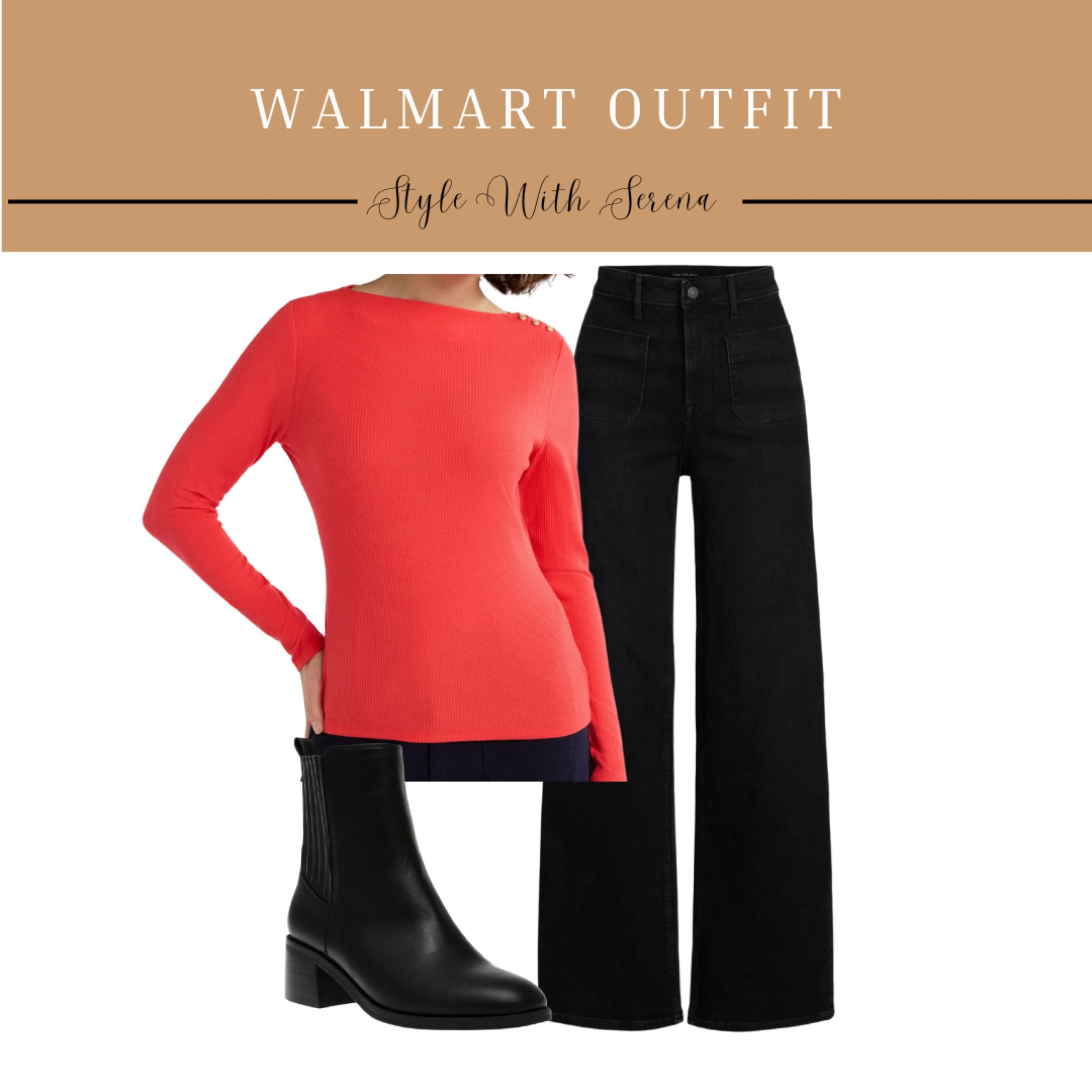 Walmart outfit, Walmart fashion, jeans, denim, blouse, winter outfit, booties 

#LTKFindsUnder50 #LTKStyleTip #LTKOver40