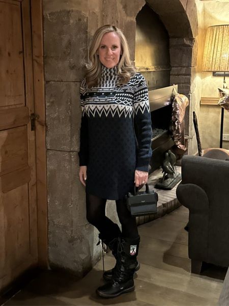Best seller alert!
Perfect day for a sweater dress and after ski boots!! 
Love this fair isle sweater dress from Revolve. Fits TTS

#LTKstyletip #LTKFind #LTKSeasonal
