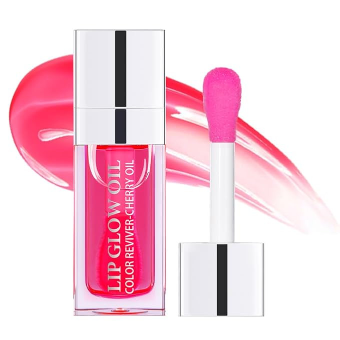 Hydrating Lip Glow Oil, Moisturizing Lip Glow Oil, Lip Plumper Gloss, Transparent Lip Gloss, Lip ... | Amazon (US)