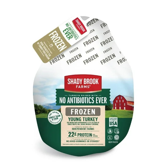 Shady Brook Farms® No Antibiotics Ever** Whole Turkey, Frozen, 1 Count, 10 - 16 lbs, Serves 7 - ... | Walmart (US)
