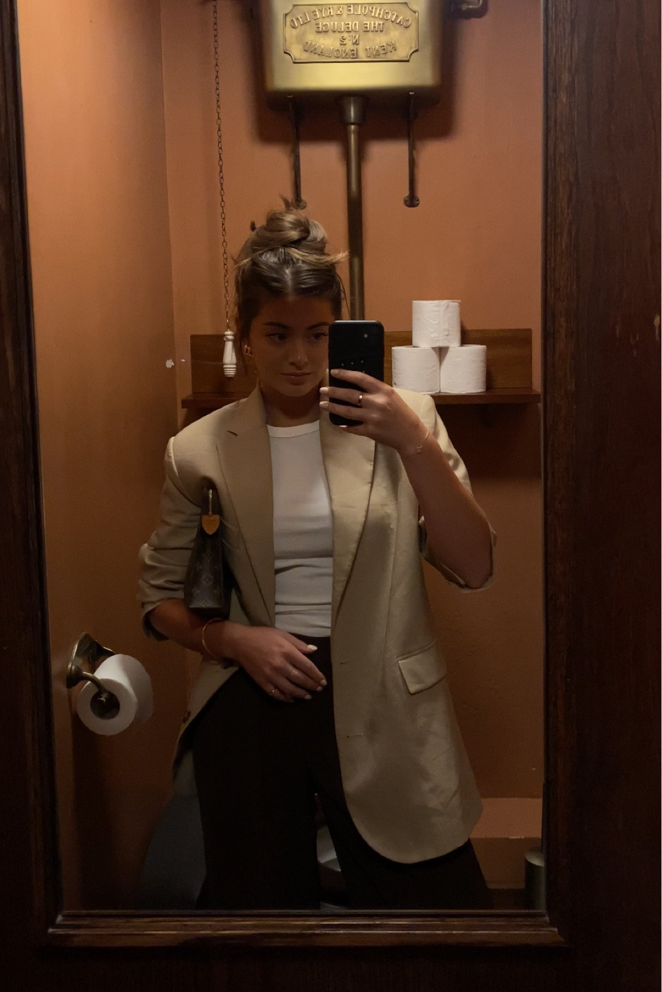 Outfit of the day 🤍 mango Karen Millen and other stories blazer vest top brown trousers 

#LTKsummer #LTKuk #LTKstyletip