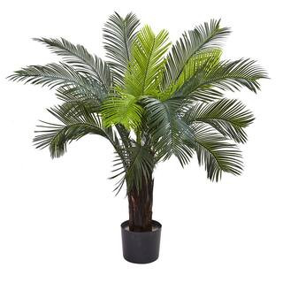 Nearly Natural Indoor and Outdoor 3 ft. Artificial Cycas Tree UV Resistant 6817 - The Home Depot | The Home Depot