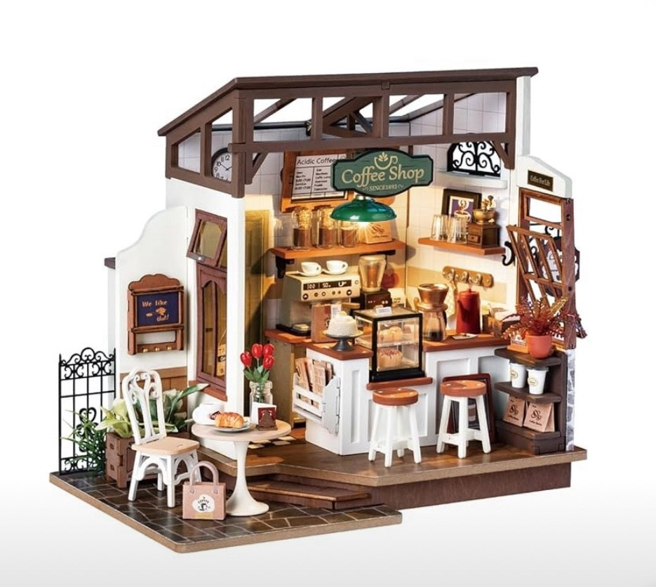 Miniature Coffee Shop, Book Nook, Toys miniature, hobby, miniature house kit, craft decor 

#LTKHome #LTKSaleAlert #LTKFindsUnder50