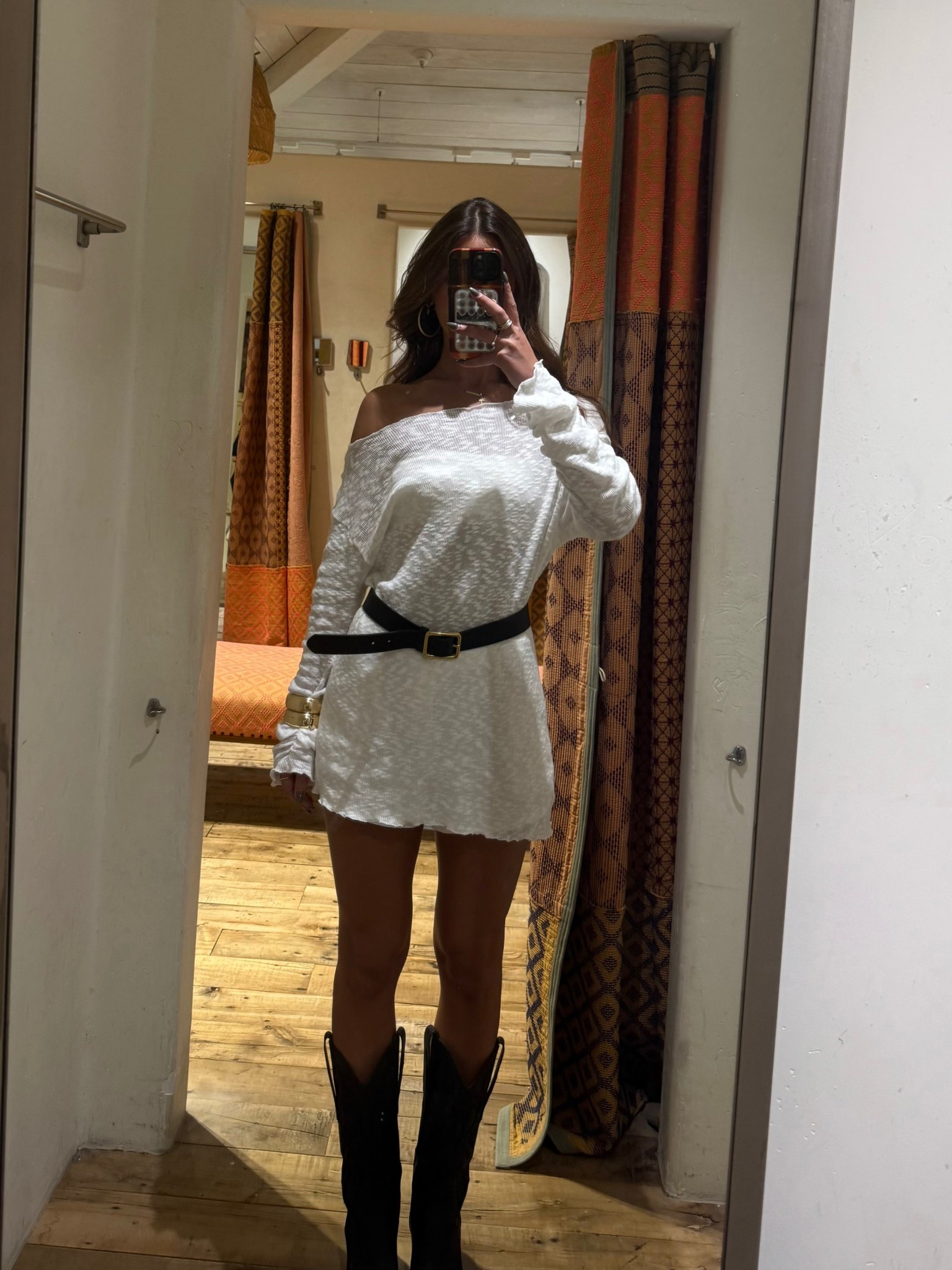 wearing a small in the top 