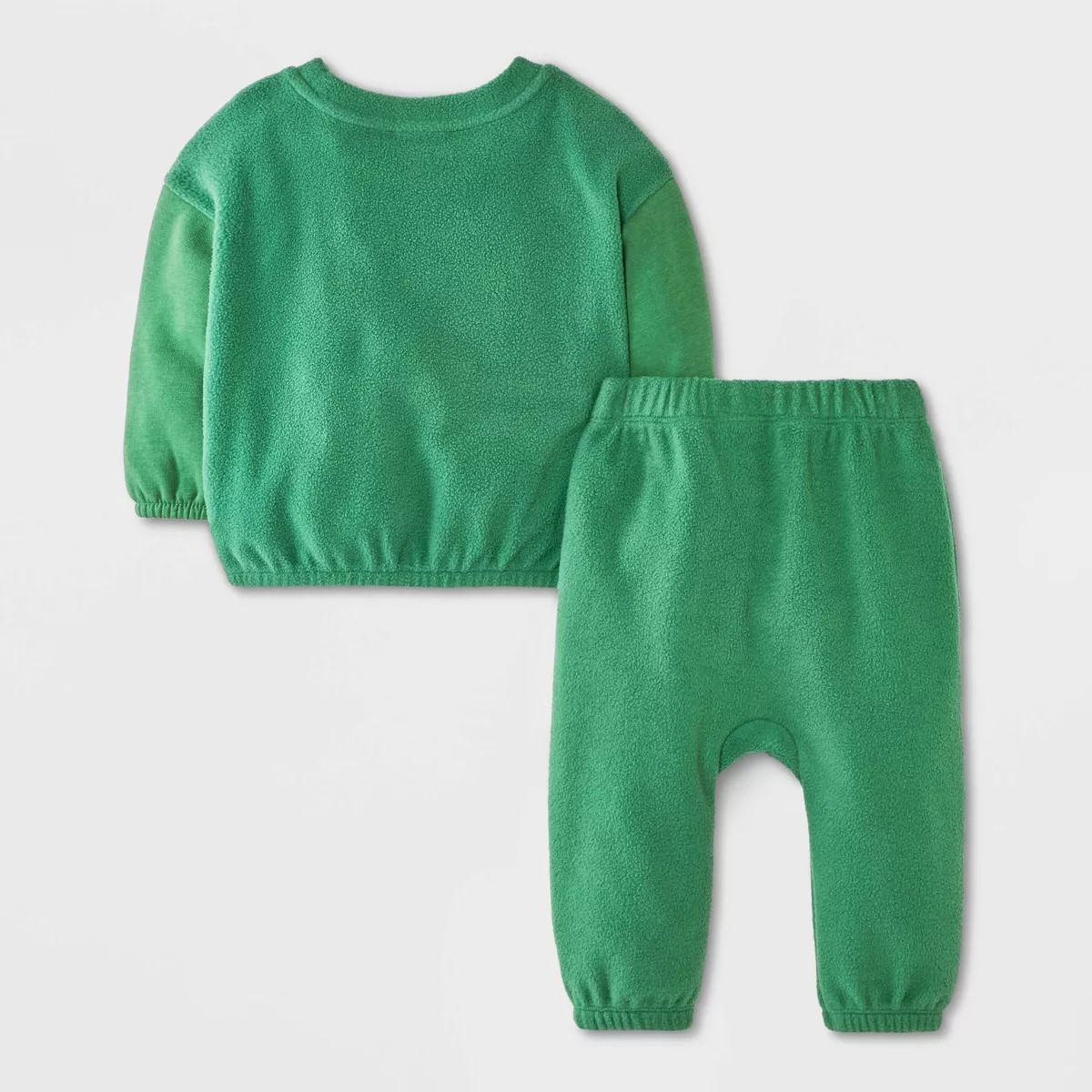 Baby Boys' 2pc Fleece Sweatshirt and Jogger Pants Set - Cat & Jack™ Tan 18M | Target