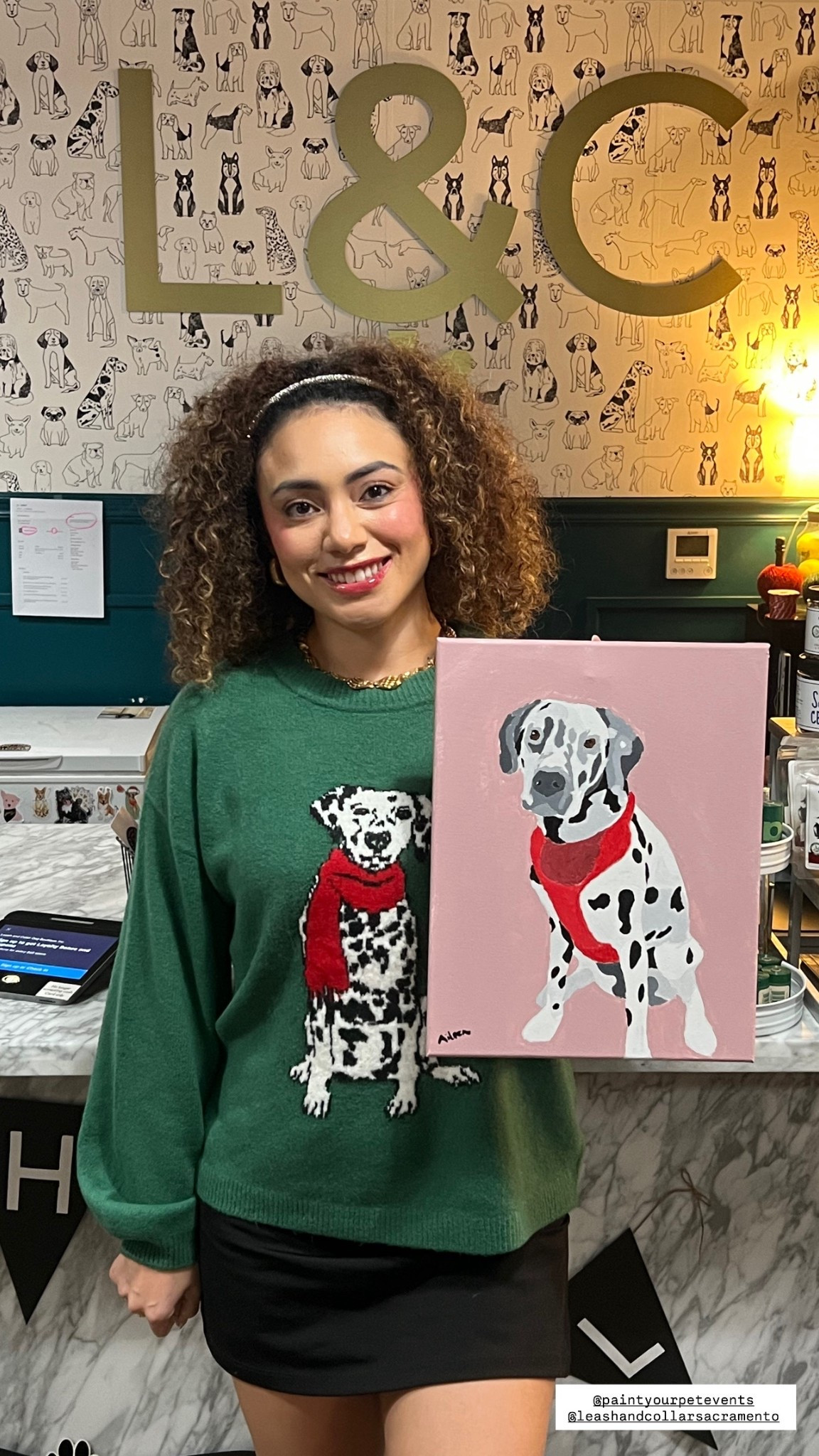 The cutest Dalmatian Christmas sweater!! #dalmatian #targetstyle