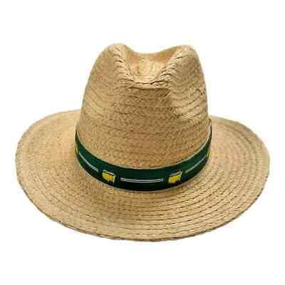 2024 Masters Tournament Dorfman Pacific Natural Straw Hat Green Band Belt S/M 🔥  | eBay | eBay US