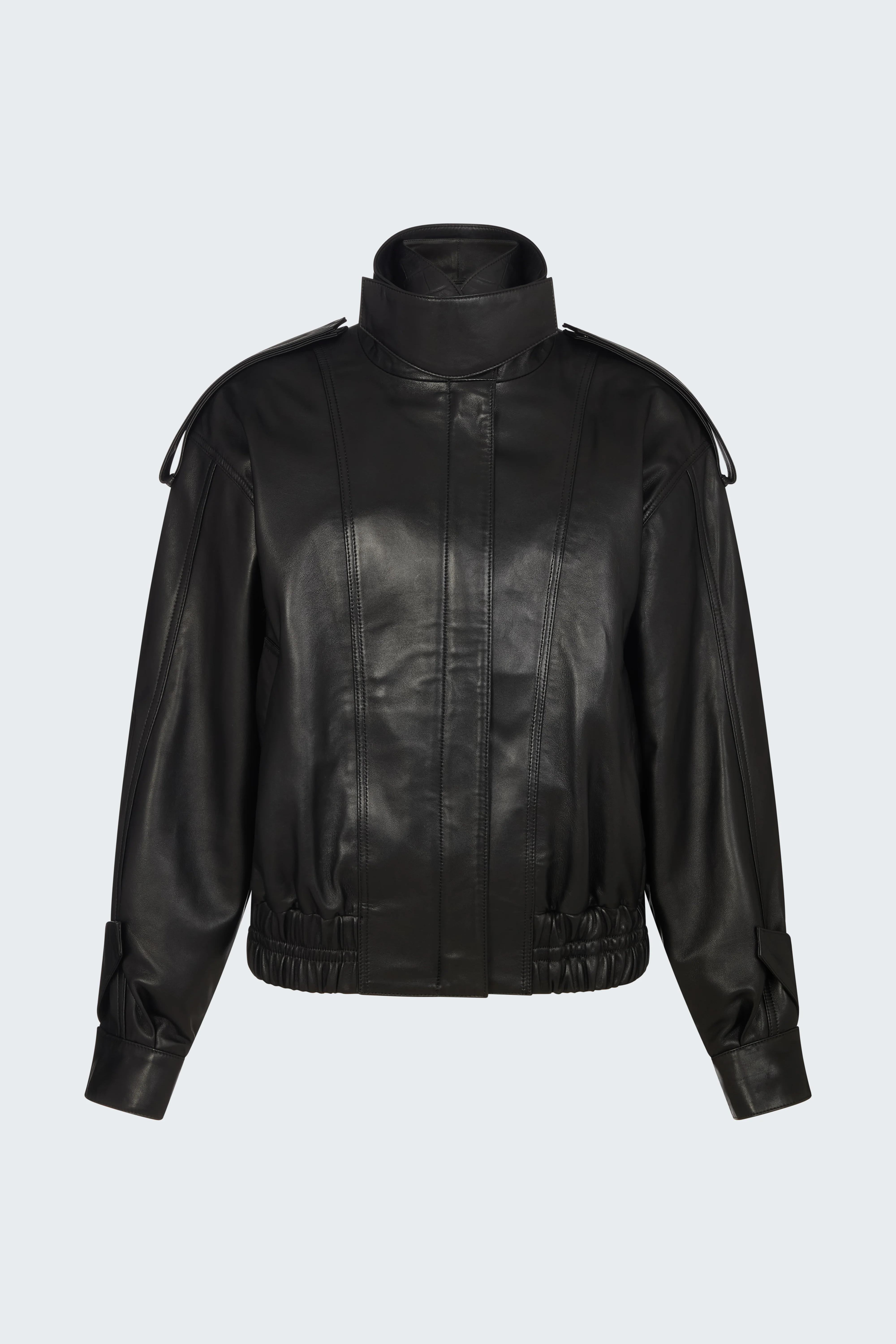 Fiona Leather Bomber | DUCIE