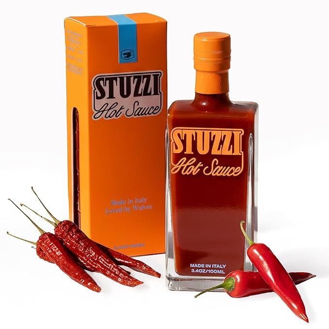 Stuzzi Premium Italian Hot Sauce, Small-Batch Craft Sauce, Dried Campanian & Cayenne Peppers, Med... | Amazon (US)