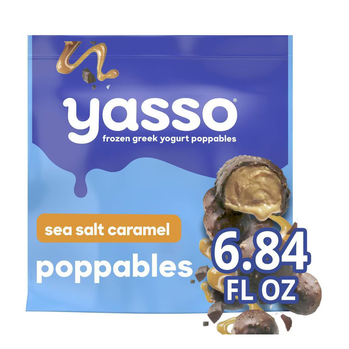 Yasso Frozen Greek Yogurt - Sea Salt Caramel Poppables - 6.84 fl oz | Target