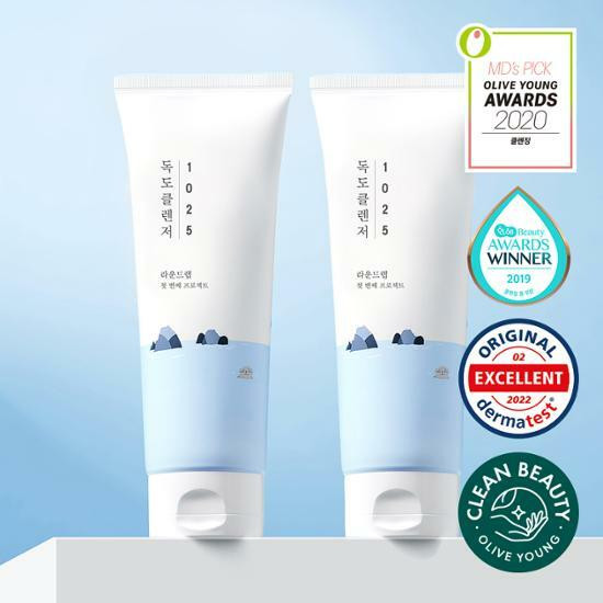ROUND LAB 1025 Dokdo Cleanser 200mL Double Pack | Olive Young Global