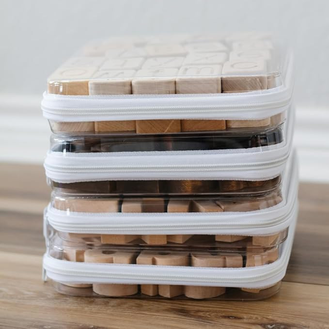 Maple & Lark Bliss Bins - Hard Sided Clear Zipper Case for Storage - Professional-Grade Plastic C... | Amazon (US)