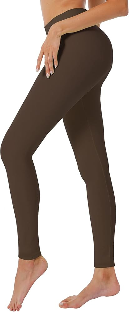 Natural Feelings High Waisted Leggings for Women Ultra Soft Stretch Opaque Slim Yoga Leggings One Si | Amazon (US)