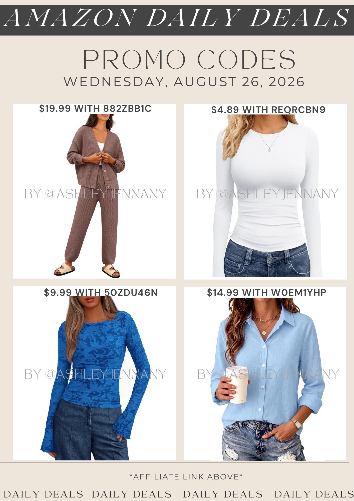 Amazon deals

#LTKMidsize #LTKSaleAlert #LTKSeasonal