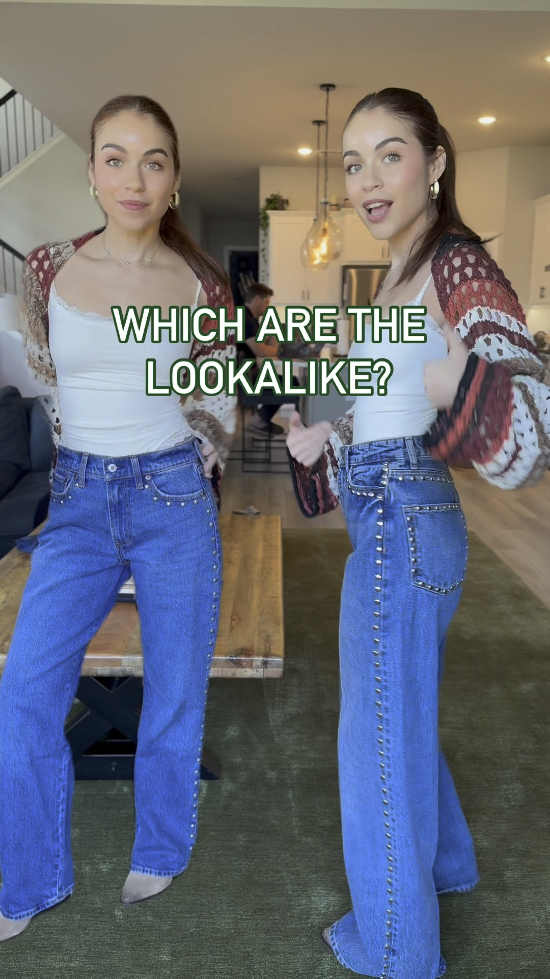 Studded lookalike jeans perf for any fall outfit 🍂

#LTKSeasonal #LTKVideo #LTKStyleTip