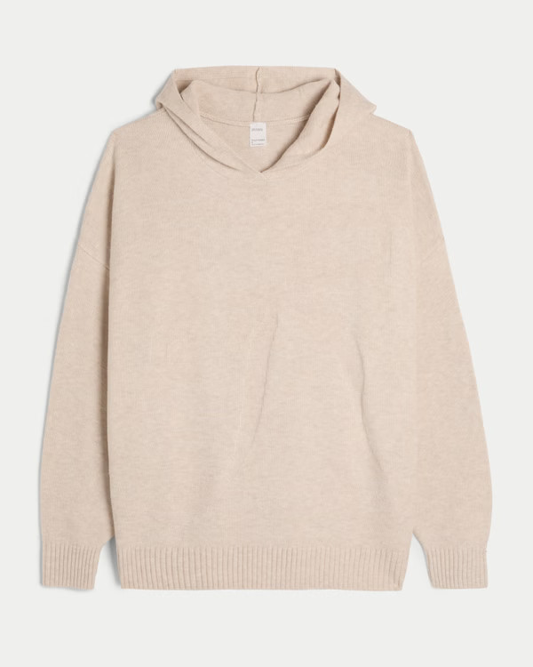Women's Gilly Hicks Oversized Sweater-Knit Bow Graphic Hoodie | Women's Sleepwear & Loungewear | ... | Hollister (US)