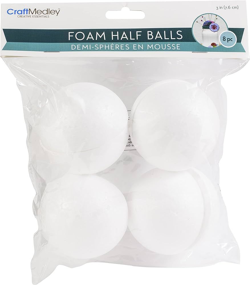 Foam Half Ball 3" 8/Pkg- | Amazon (US)