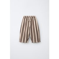 Zara - Striped Baggy Plush Pants - Brown - 3 Years (38,6 Inches) - Kids | Zara US