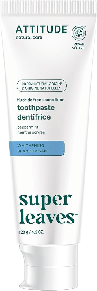 ATTITUDE Fluoride-Free Toothpaste, Plant- and Mineral-Based Ingredients, Vegan, Cruelty-Free and ... | Amazon (US)